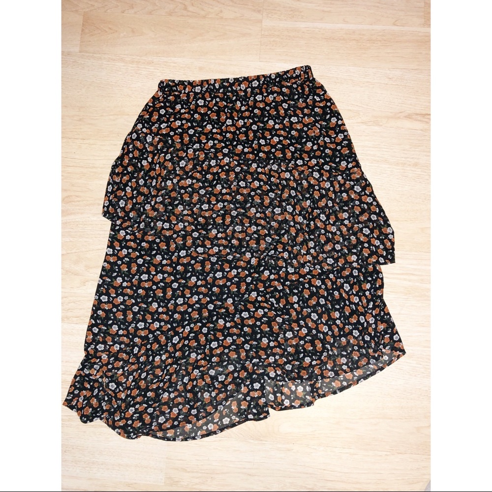 Wild Fable Floral Asymmetric Skirt